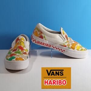Vans x Haribo Kids Size 1.5 Slip-On Shoes Colorful Print School or Playground